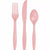 Creative Converting BASIC Classic Pink Assorted Plastic Cutlery