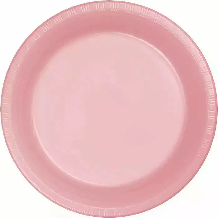 Creative Converting BASIC Classic Pink Plastic Banquet Plates