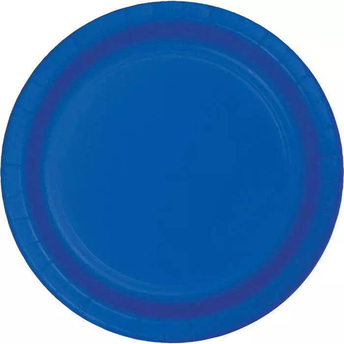 Creative Converting BASIC COBALT BLUE STURDYSTYLE BANQUET PLATES