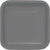 Creative Converting BASIC Glamour Gray Square Lunch Plates