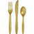 Creative Converting BASIC Glittering Gold Assorted Plastic Cutlery
