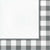 Creative Converting BASIC Gray and White Check Lunch Napkins 16ct