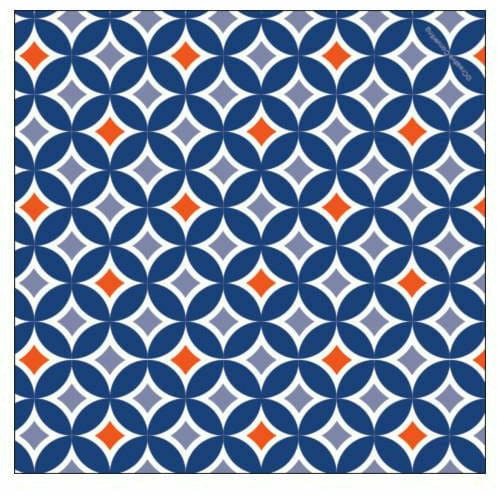 Creative Converting BASIC Navy and Sun Orange Lunch Napkins