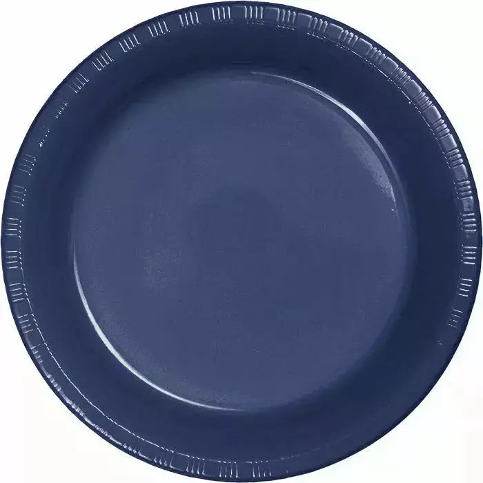 Creative Converting BASIC Navy Blue Plastic Banquet Plates
