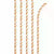 Creative Converting BASIC Orange Striped Paper Straws