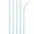 Creative Converting BASIC Pastel Blue Striped Paper Straws