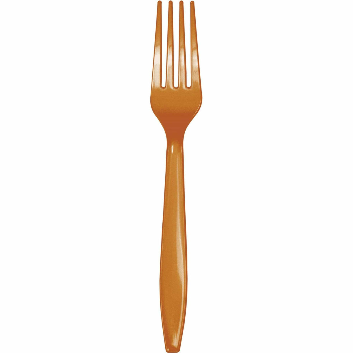 Creative Converting BASIC Premium Plastic Pumpkin Spice Forks