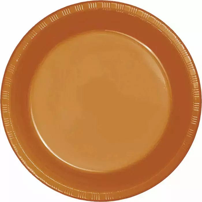 Creative Converting BASIC Pumpkin Spice Orange Dessert Plates