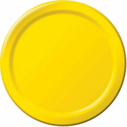 Creative Converting BASIC School Bus Yellow Paper Lunch Plates