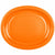 Creative Converting BASIC Sunkissed Orange Oval Platter