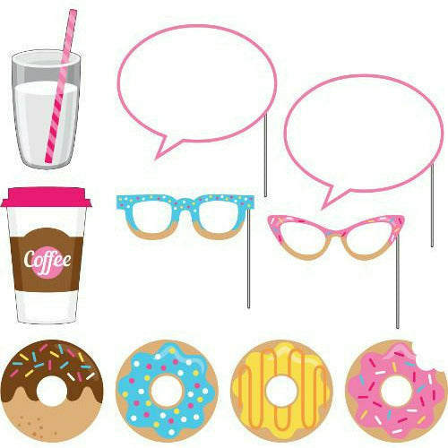 Creative Converting BIRTHDAY Donut Time Photo Booth Props