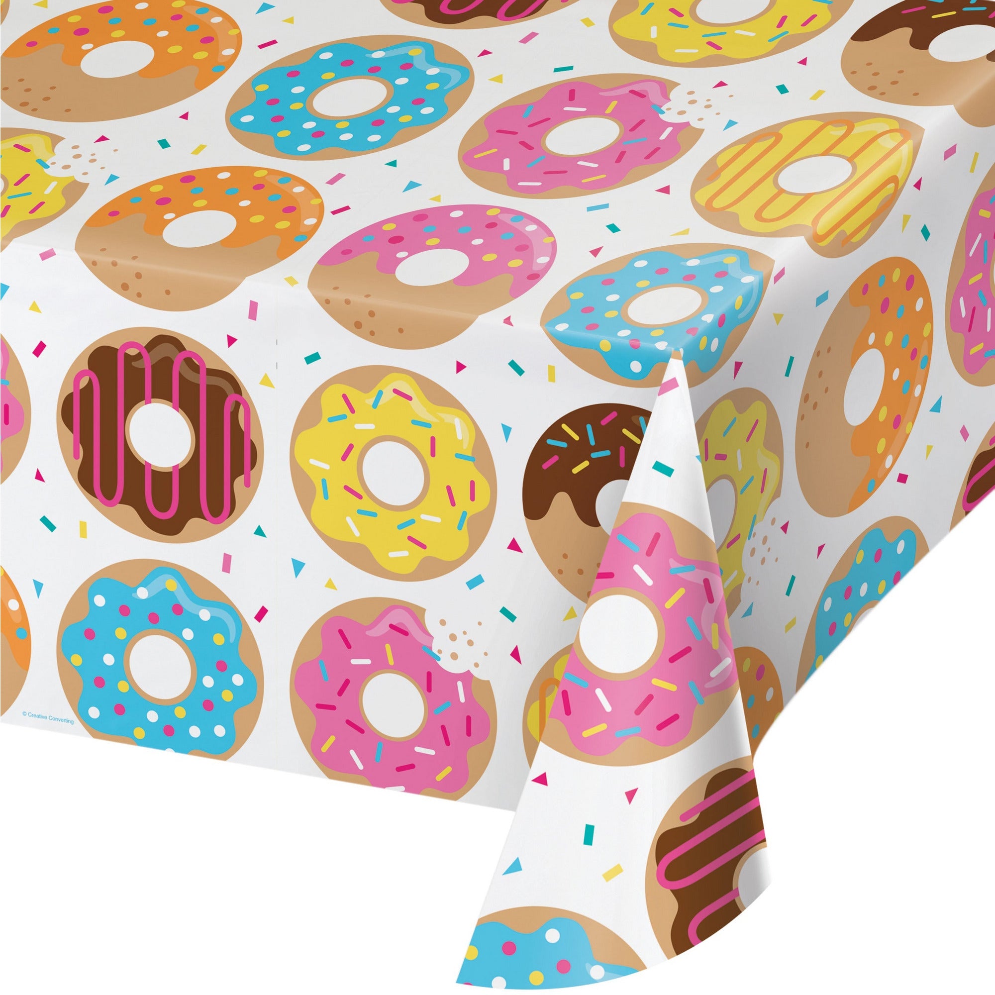 Creative Converting BIRTHDAY DONUT TIME TABLECOVER
