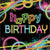 Creative Converting BIRTHDAY GLOW PARTY LUNCH NAPKINS