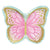 Creative Converting BIRTHDAY Golden Butterfly Shaped Paper Plates