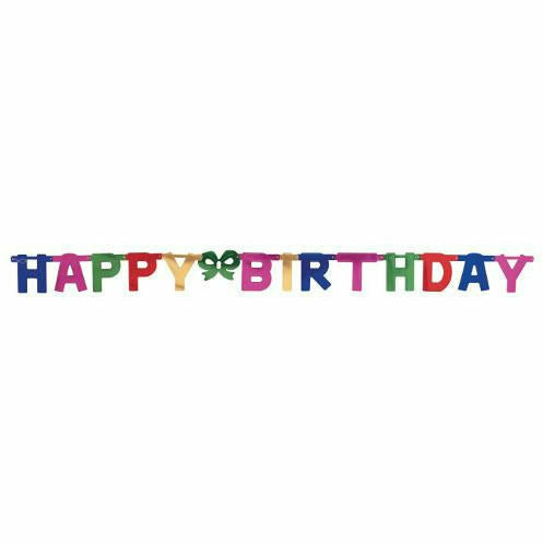 Creative Converting BIRTHDAY Happy Birthday Jointed Large Banner