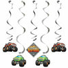 Creative Converting BIRTHDAY: JUVENILE Monster Truck Rally Swirl Decorations 5ct