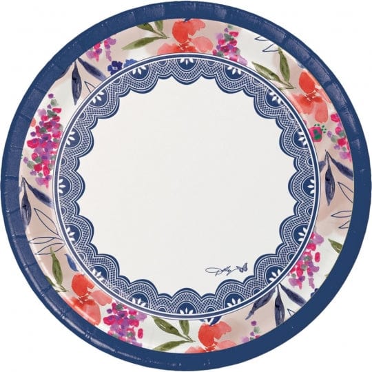Creative Converting BIRTHDAY The Dolly Parton Collection - Celebrate Floral Lunch Plates