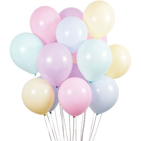 Creative Converting CANDLES Assorted Pastel Latex Balloons