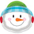 Creative Converting HOLIDAY: CHRISTMAS Snowman Shaped Round Plastic Tray