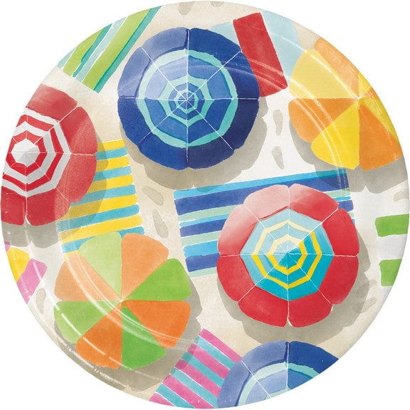 Creative Converting LUAU Beach Bum Dinner Plate