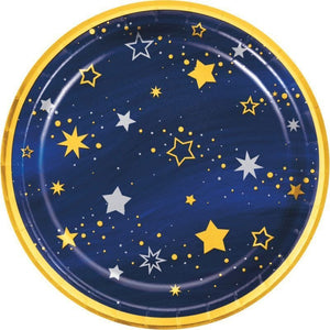 Creative Converting Starry Night Dinner Plate - Stars