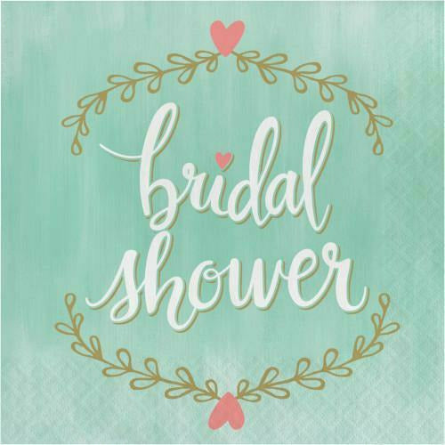 Creative Converting WEDDING Mint to Be Bridal Shower Lunch Napkins 16ct