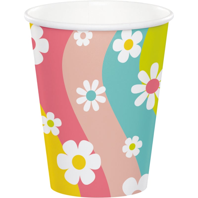 Flower Power Hot/Cold Paper Cups