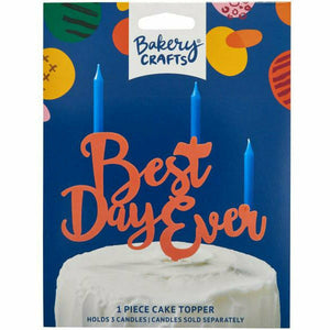 Deco Pac CAKE Best Day Ever Individual and Assorted Cake Topper