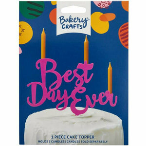 Deco Pac CAKE Best Day Ever Individual and Assorted Cake Topper
