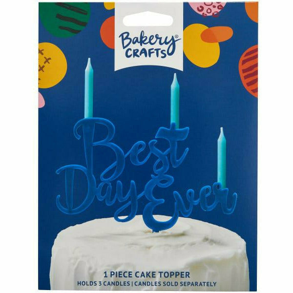 Deco Pac CAKE Best Day Ever Individual and Assorted Cake Topper