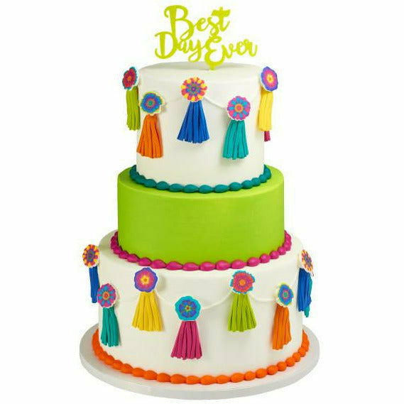 Deco Pac CAKE Best Day Ever Individual and Assorted Cake Topper