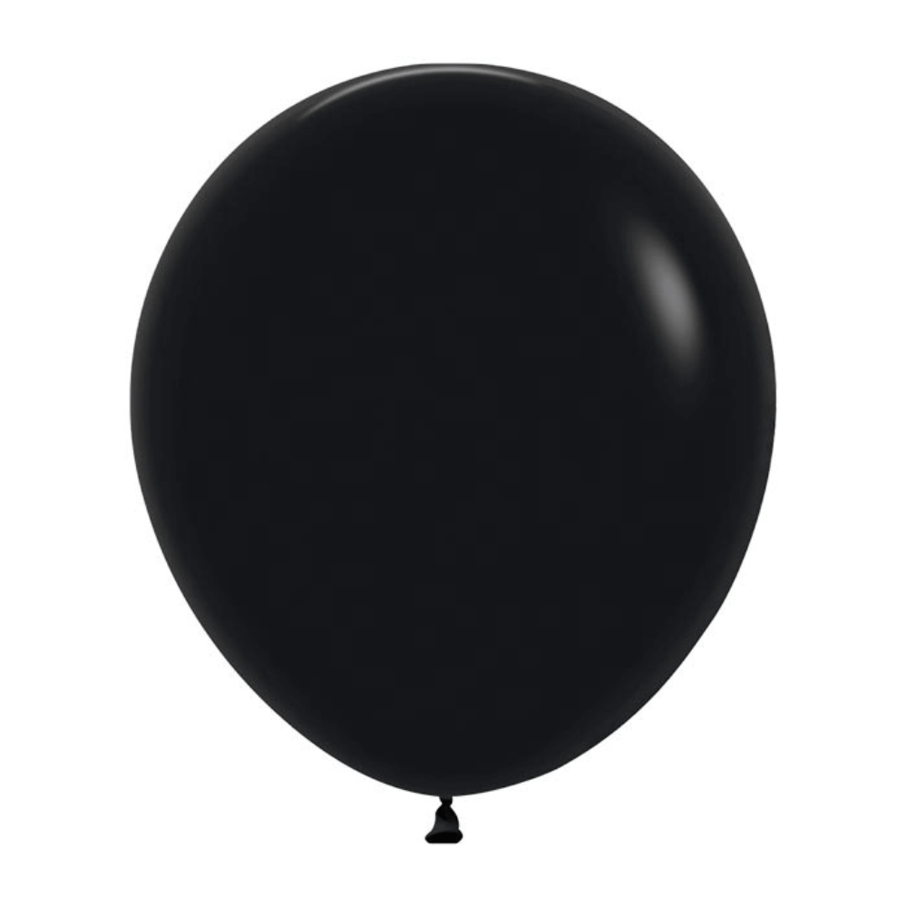 Deluxe Black Latex Balloon 25ct, 18"