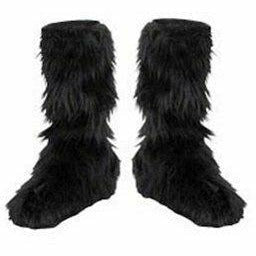 Disguise COSTUMES: ACCESSORIES Black Fur Boot Covers