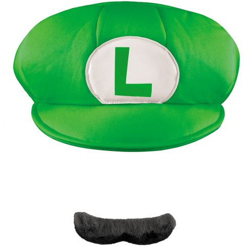 Disguise COSTUMES: ACCESSORIES Luigi Adult Hat &amp; Mustache