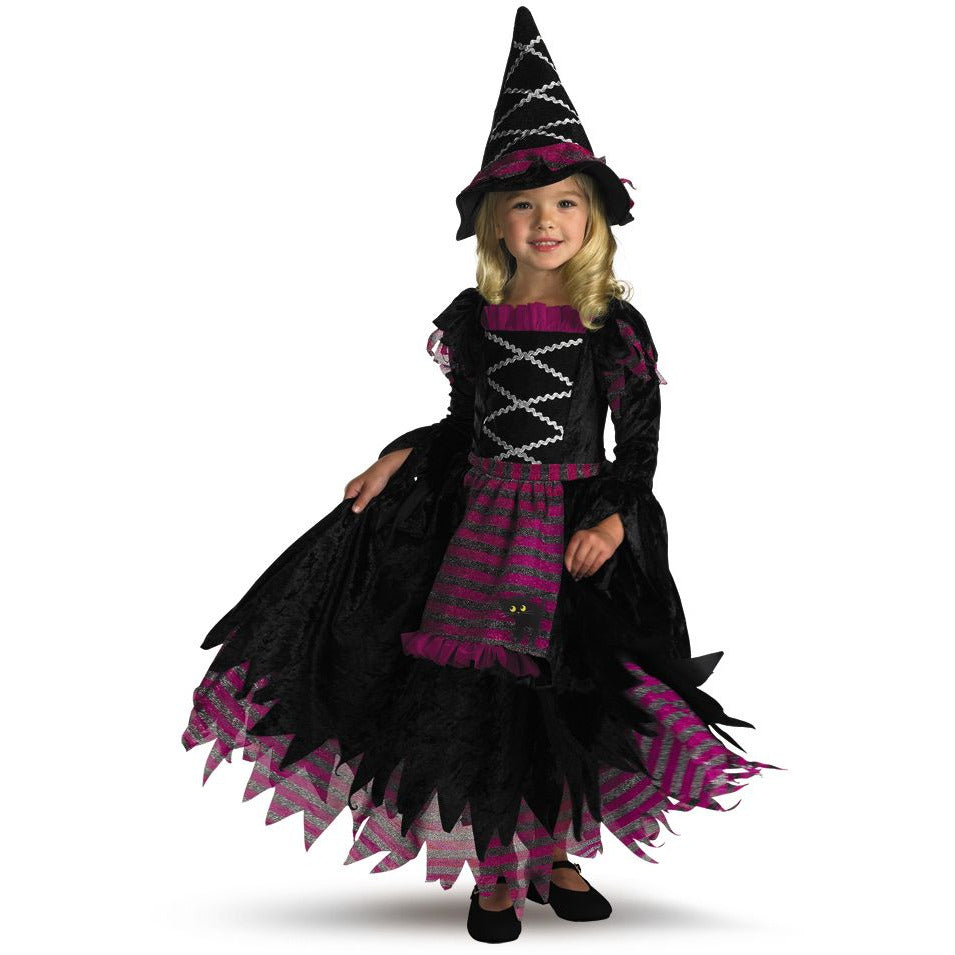 Costume Halloween per Bambina, 8Pcs Set Vestito Halloween Bambina Con Costume Halloween per Bambina, 8Pcs Set Vestito Halloween Bambina Con
