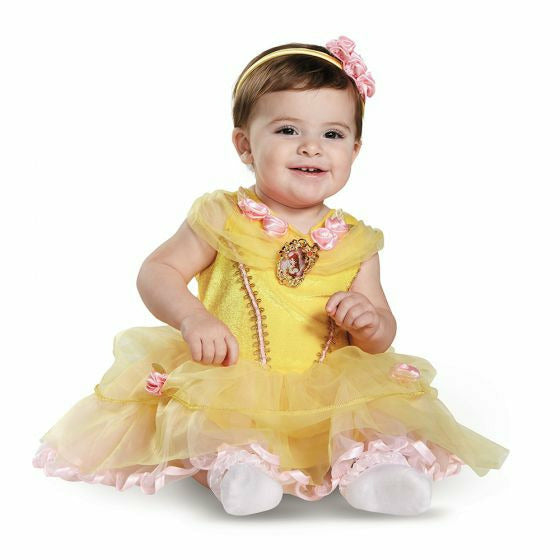 Disguise Belle Deluxe Infant Girl's Costume, Yellow