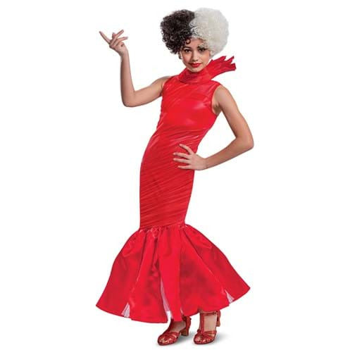 Disguise COSTUMES JR 7-9 Cruella Live Red Dress