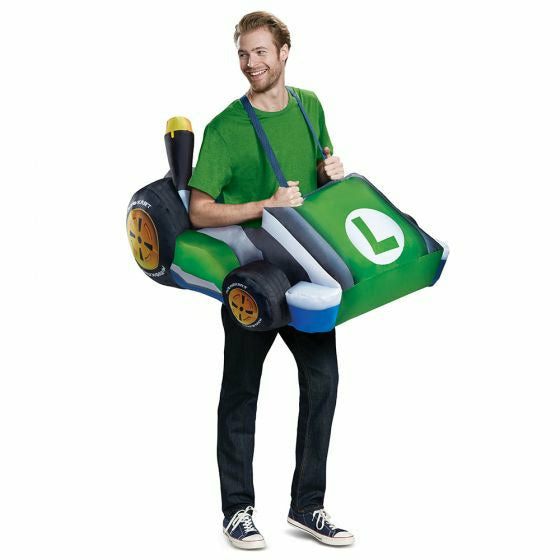 Disguise COSTUMES Luigi Kart Inflatable Adult Costume