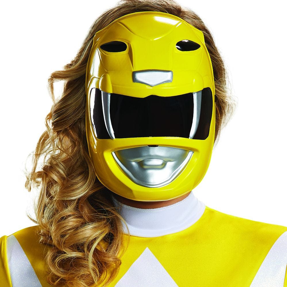 Disguise COSTUMES: MASKS Yellow ranger adult mask