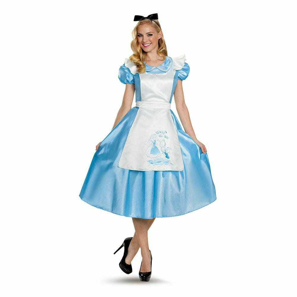 Disguise COSTUMES Womens S (4-6) Womens Classic Alice Deluxe Costume