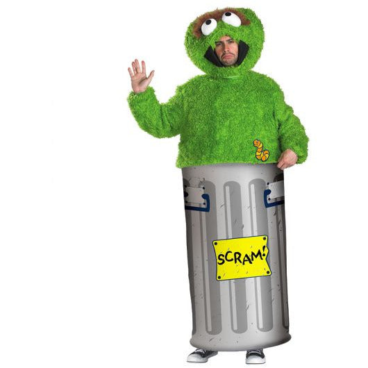 Green Recycle Trash Can Mascot Costume Adult Size Waste Bin