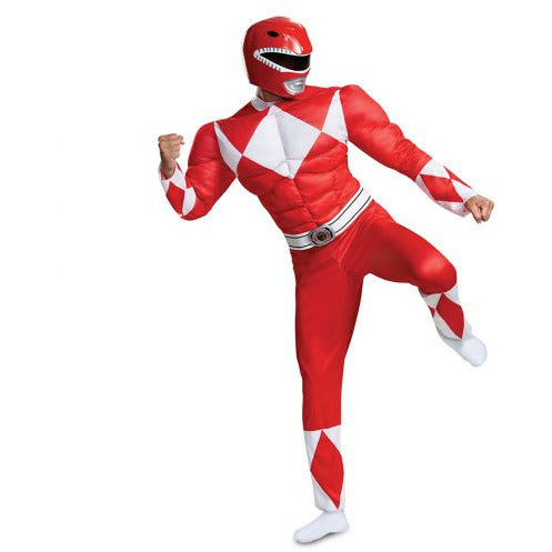 Disguise COSTUMES XL (42-46) Red Ranger Classic Muscle Adult