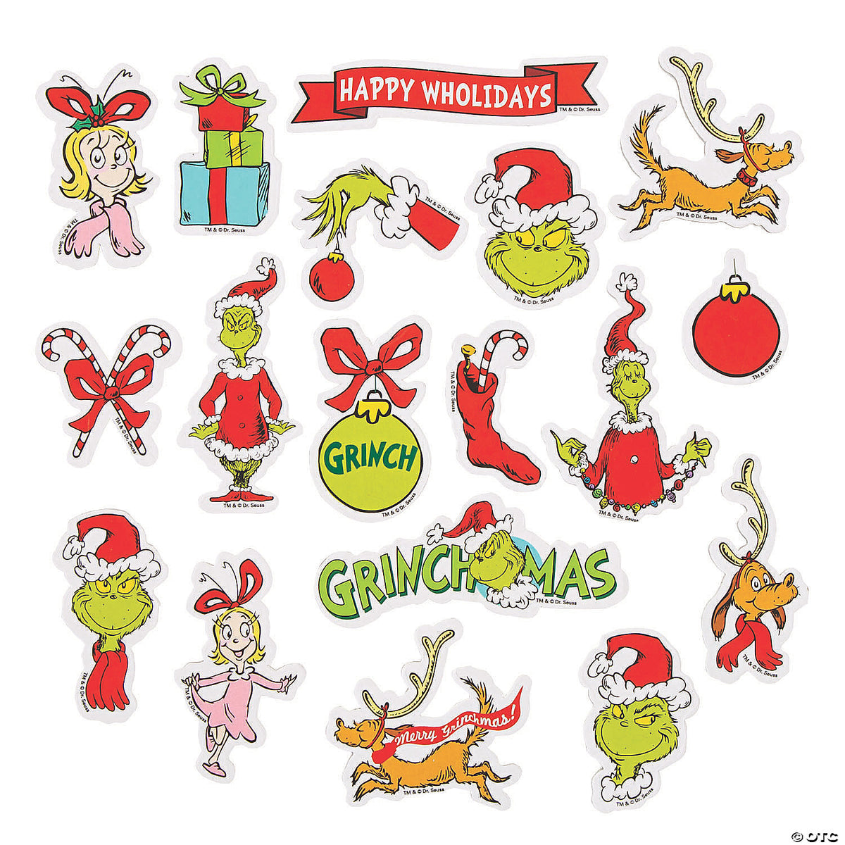 Dr. Seuss The Grinch Self-Adhesive Foam Shapes