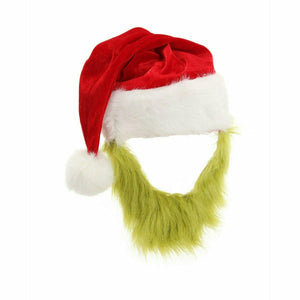 Elope Inc. HOLIDAY: CHRISTMAS Dr. Seuss The Grinch Plush Hat with Beard