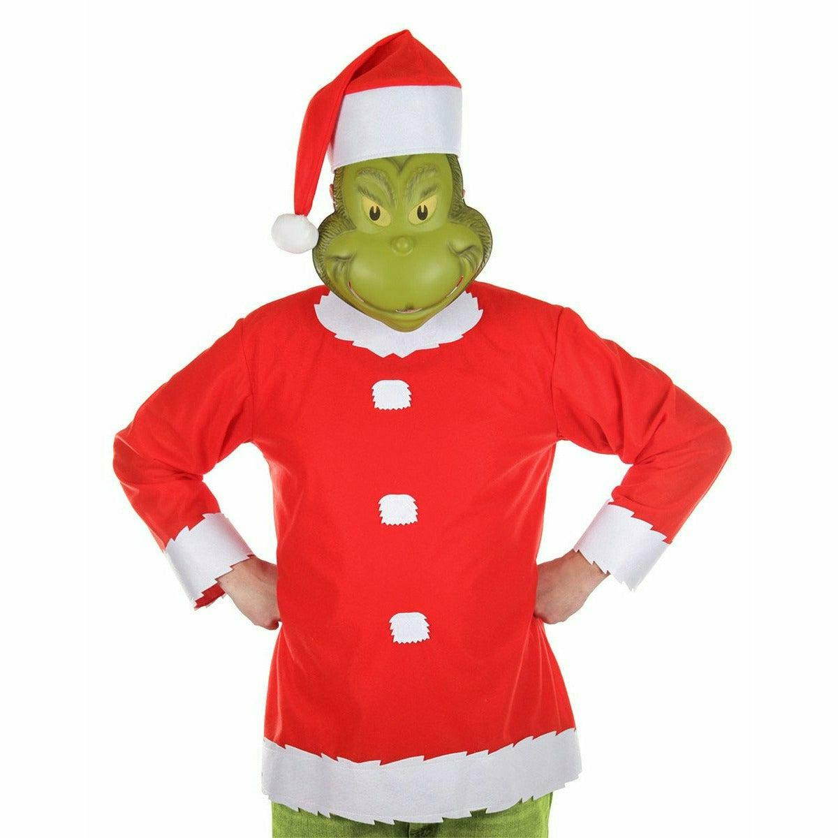 Elope Inc. HOLIDAY: CHRISTMAS Dr. Seuss The Grinch Santa Costume Mens S/M