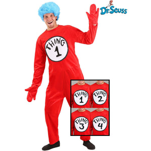 Elope Inc. THEME: DR SEUSS S/M Thing 1 and Thing 2 Costume Adult