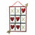 Fabrique HOLIDAY: VALENTINES Glitter Tic-Tac-Toe Heart Sign Valentine's Day
