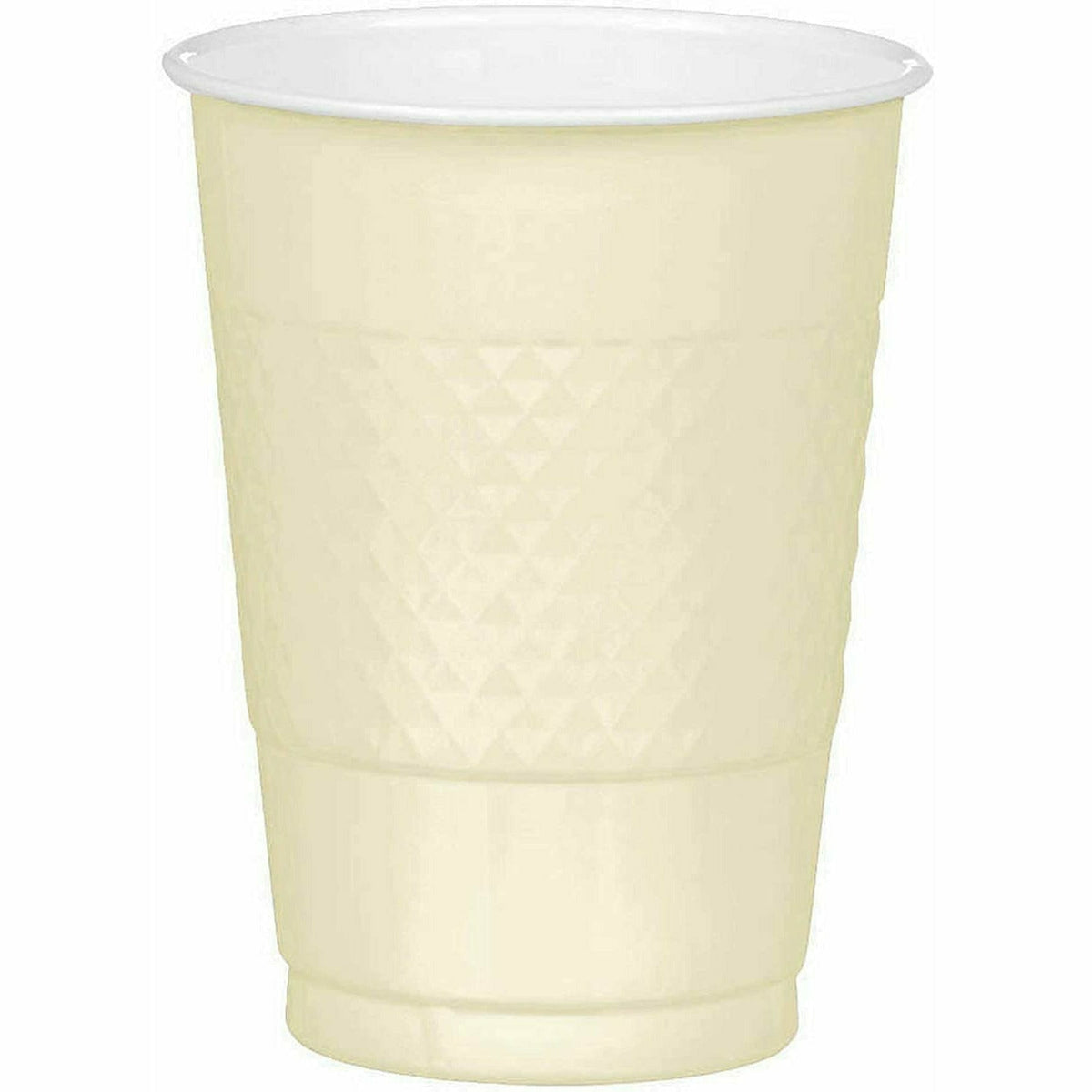 FESTIVE OCCASION BASIC 16 OZ PLASTIC CUP 20CT-VANILLA CREME