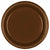 FESTIVE OCCASION BASIC 7" Plastic Plates 20ct Chocolate Brown