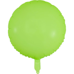 40  18" Neon Green Round Foil Balloon